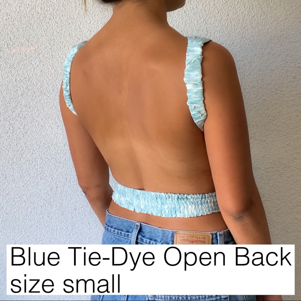 Tis-dye Open Back Crop Top